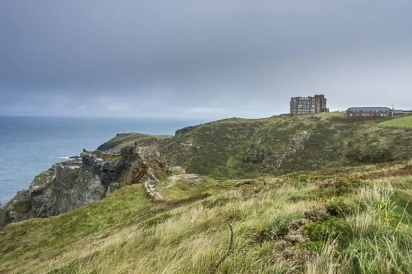 Tintagel Castle on Tintagel Island, Cornwall, England, United Kingdom, Europe