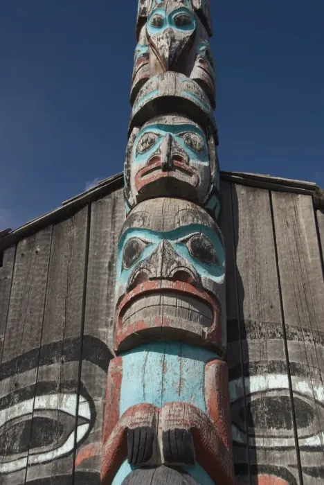 Framed Print : Tlingit Totem Pole, Ravens Fort Tribal House, Fort William Seward Framed Print : Tlingit Totem Pole, Ravens Fort Tribal House, Fort William Seward