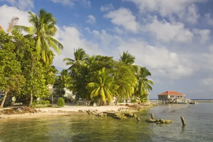 Framed Print : Tobaco Caye, Belize, Central America Framed Print : Tobaco Caye, Belize, Central America