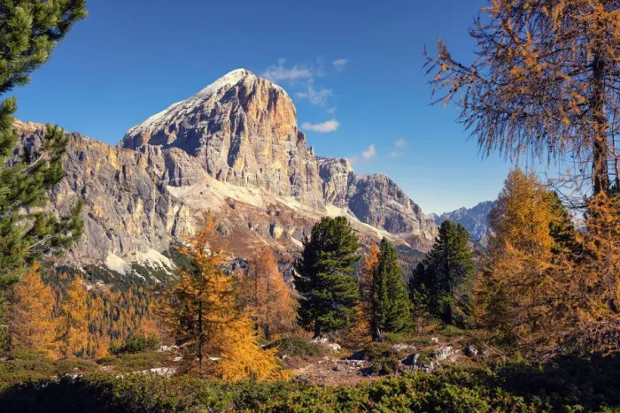 Framed Print : Tofana di Rozes in autumn, Falzarego Pass, Dolomites, Veneto, Italy, Europe Framed Print : Tofana di Rozes in autumn, Falzarego Pass, Dolomites, Veneto, Italy, Europe