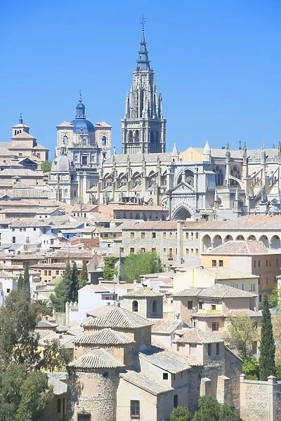 Toledo cityscape, Toledo, UNESCO World Heritage Site, Castilla La Mancha, Spain, Europe