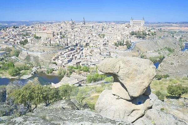 Toledo cityscape, Toledo, UNESCO World Heritage Site, Castilla La Mancha, Spain, Europe