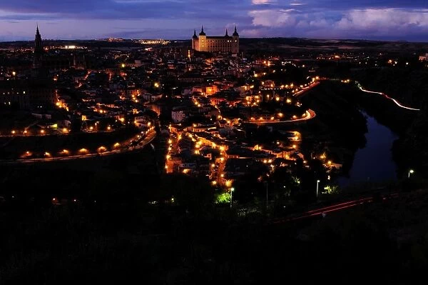 Toledo at night, Toledo, Spain, Europe