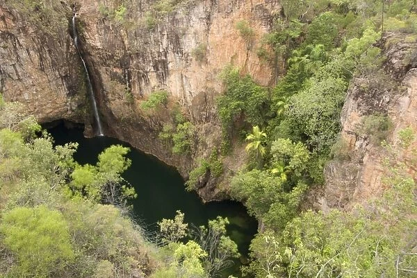 Tolmer Falls with deep plunge pool, Litchfield National Park, near Darwin