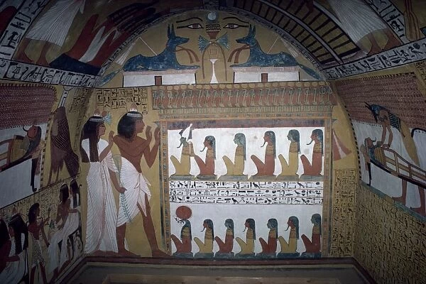 Tomb of Sinjin, chief artist to Rameses II, Deir el Medina, Thebes, UNESCO World Heritage Site