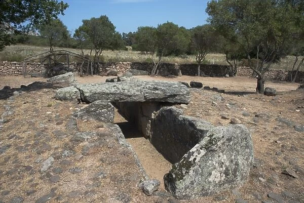 Tomba di Giganti Moru, a Bronze Age funerary monument dating from 1300 BC and later