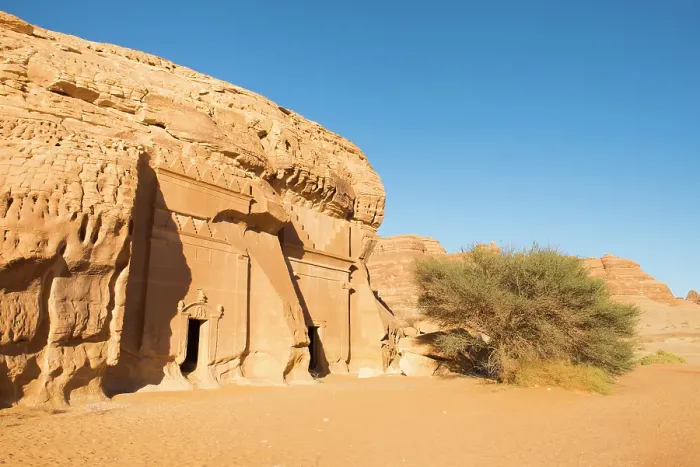 Framed Print : Tombs carved into sandstone rock of Jabal Banat (Qasr Al-Bint) area in site of Hegra (Madain Salih), UNESCO, AlUla, Medina Province, Saudi Arabia Framed Print : Tombs carved into sandstone rock of Jabal Banat (Qasr Al-Bint) area in site of Hegra (Madain Salih), UNESCO, AlUla, Medina Province, Saudi Arabia