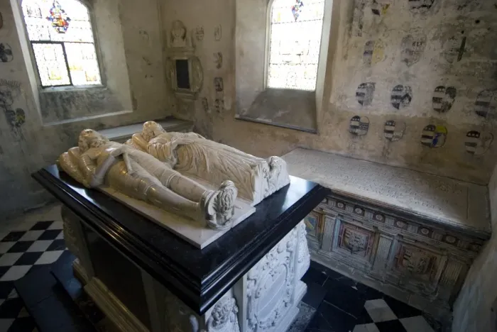 Framed Print : Tombs and effigies of the Hungerford Family, inside the chapel of the 14th century Farleigh Hungerford Castle, Somerset, England, United Kingdom, Europe Framed Print : Tombs and effigies of the Hungerford Family, inside the chapel of the 14th century Farleigh Hungerford Castle, Somerset, England, United Kingdom, Europe