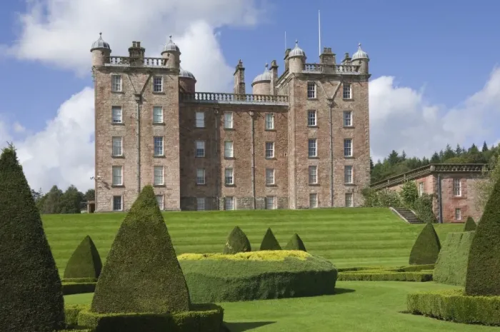 Framed Print : The Topiary Garden, overlooking the Nith Valley, at the 17th century Renaissance Palace (The Pink Palace), built by the 1st Duke of Queensberry, Dumfries and Galloway, Scotland, United Kingdom, Europe Framed Print : The Topiary Garden, overlooking the Nith Valley, at the 17th century Renaissance Palace (The Pink Palace), built by the 1st Duke of Queensberry, Dumfries and Galloway, Scotland, United Kingdom, Europe