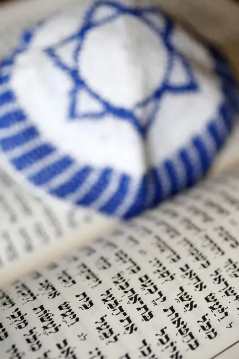 Framed Print : Torah and Kippah, Paris, France, Europe Framed Print : Torah and Kippah, Paris, France, Europe