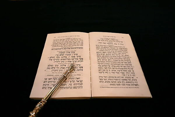 Torah and yad in the Geneva Great synagogue, Geneva, Switzerland, Europe