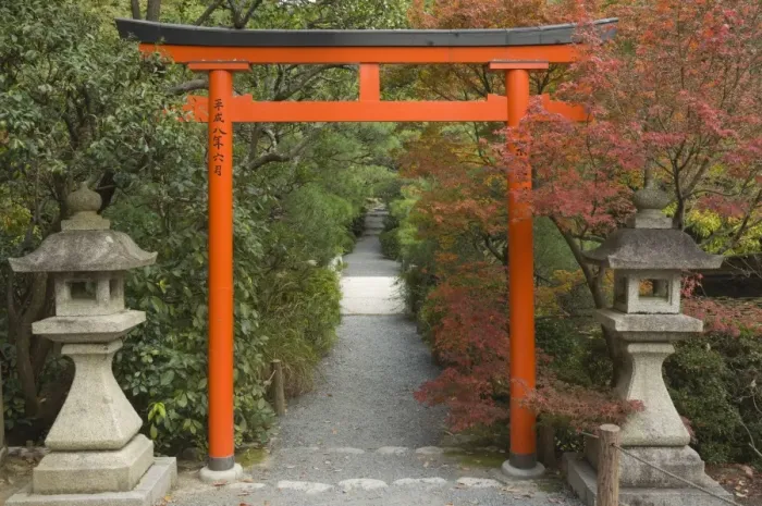 Framed Print : Torii, Ryoan-ji Temple Framed Print : Torii, Ryoan-ji Temple