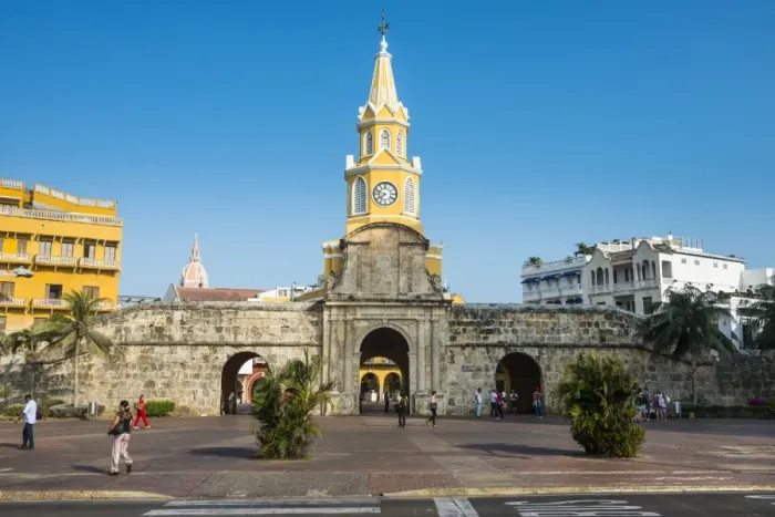Framed Print : Torre del Reloj Publico (Public Clock Tower), UNESCO World Heritage Site, Cartagena Framed Print : Torre del Reloj Publico (Public Clock Tower), UNESCO World Heritage Site, Cartagena