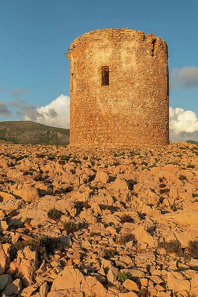 Torre di Cala Domestica, Buggerru, Costa Verde, Sulcis Iglesiente district, Sardinia, Italy, Mediterranean, Europe