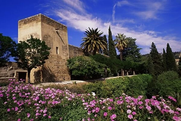 Torre de La Sultana and spring flowers
