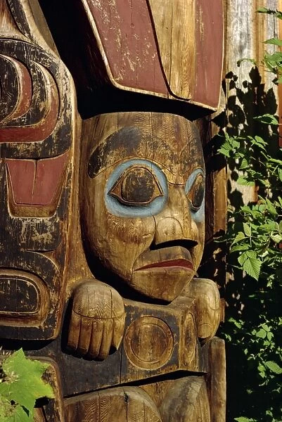 Totem Pole Park, Haida Village, Vancouver, British Columbia, Canada, North America