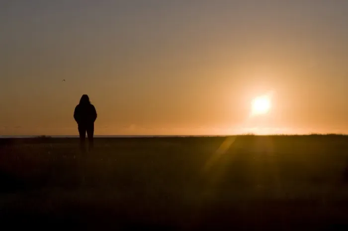 Framed Print : Tourist admiring the midnightsun, Breidavik, Westfj?rds, Iceland, Polar Regions Framed Print : Tourist admiring the midnightsun, Breidavik, Westfj?rds, Iceland, Polar Regions