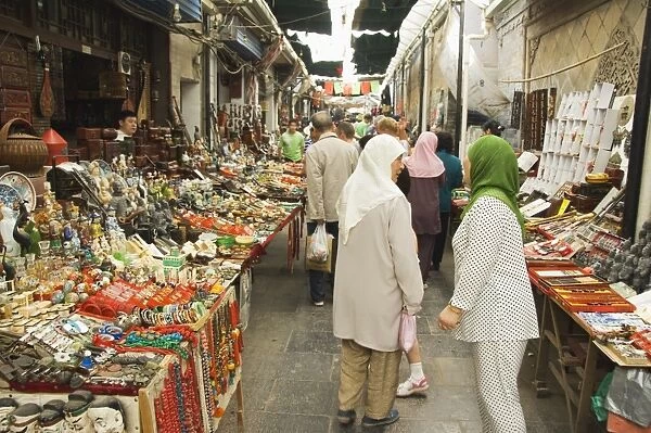 Tourist market in the Muslim Quarter home to the citys Hui community
