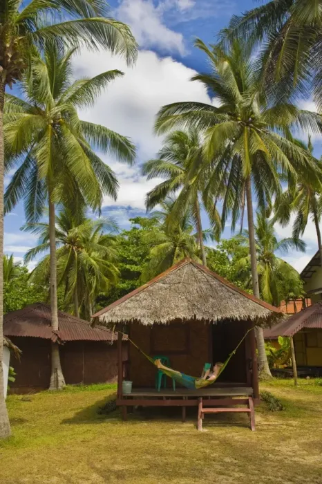 Framed Print : Tourist relaxing in a hammock on a bamboo beach hut on the Thai island of Koh Lanta, South Thailand, Southeast Asia, Asia Framed Print : Tourist relaxing in a hammock on a bamboo beach hut on the Thai island of Koh Lanta, South Thailand, Southeast Asia, Asia