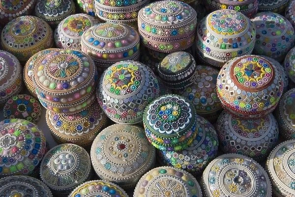 Tourist trinkets for sale in Goreme, Cappadocia, Anatolia, Turkey, Asia Minor, Eurasia