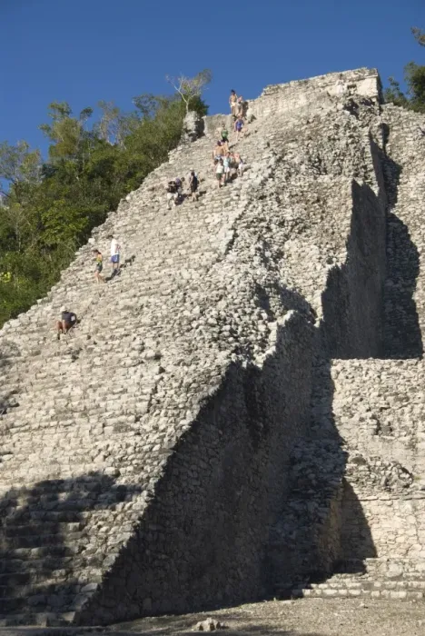 Framed Print : Tourists climbing Nohoch Mul (big mound), Coba, Quintana Roo, Mexico, North America Framed Print : Tourists climbing Nohoch Mul (big mound), Coba, Quintana Roo, Mexico, North America