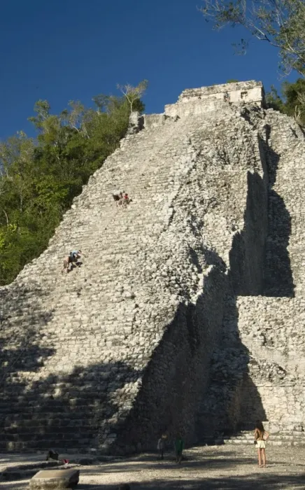 Framed Print : Tourists climbing the stairway, Nohoch Mul (Big Mound), Coba, Quintana Roo Framed Print : Tourists climbing the stairway, Nohoch Mul (Big Mound), Coba, Quintana Roo