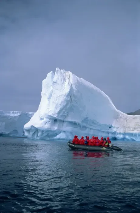 Framed Print : Tourists exploring icebergs by dinghy, Antarctica, Polar Regions Framed Print : Tourists exploring icebergs by dinghy, Antarctica, Polar Regions