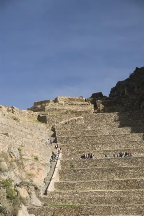 Framed Print : Tourists on huge stone terraces in the Inca ruins of Ollantaytambo, The Sacred Valley Framed Print : Tourists on huge stone terraces in the Inca ruins of Ollantaytambo, The Sacred Valley