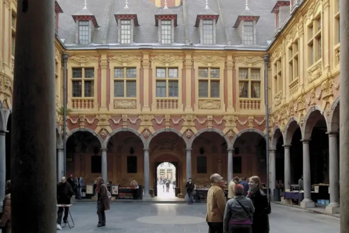 Framed Print : Tourists inside the Flemish Vielle Bourse (old mint), Lille, Nord, France, Europe Framed Print : Tourists inside the Flemish Vielle Bourse (old mint), Lille, Nord, France, Europe
