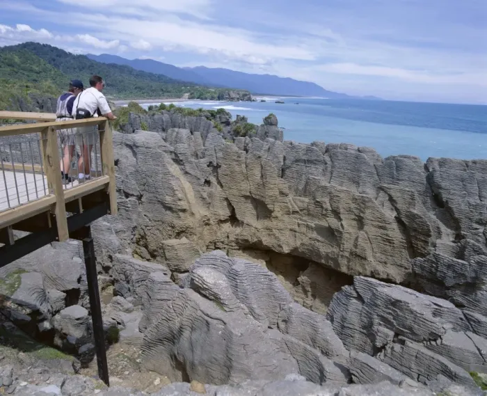 Framed Print : Tourists on viewing platform