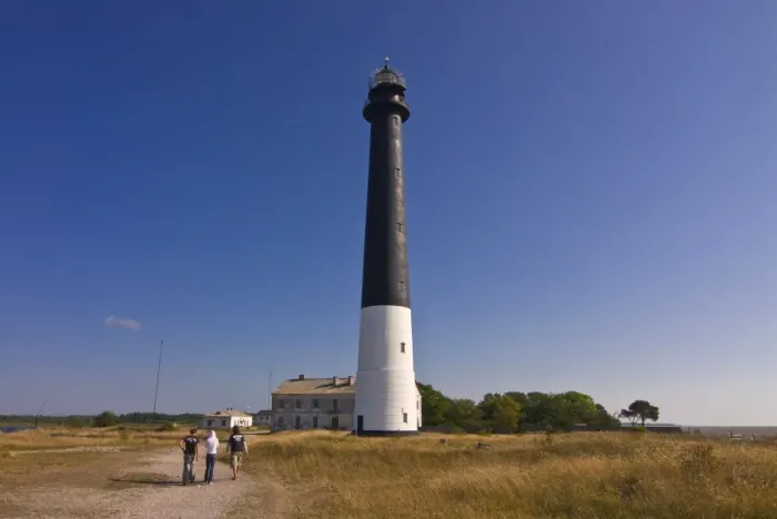 Framed Print : Tourists walking to Lighthouse at Saaremaa Island, Estonia, Baltic States, Europe Framed Print : Tourists walking to Lighthouse at Saaremaa Island, Estonia, Baltic States, Europe