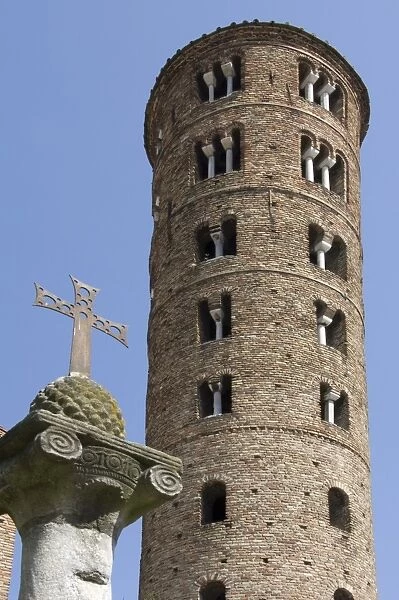 The tower of the 6th century Basilica di Sant Apollinare, UNESCO World Heritage Site