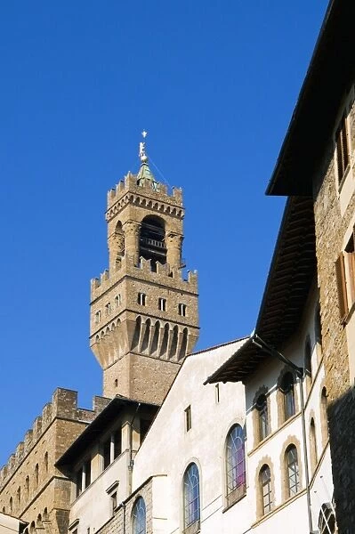 The Tower of Arnolfo (Palazzo Vecchio), Florence (Firenze), Tuscany, Italy, Europe