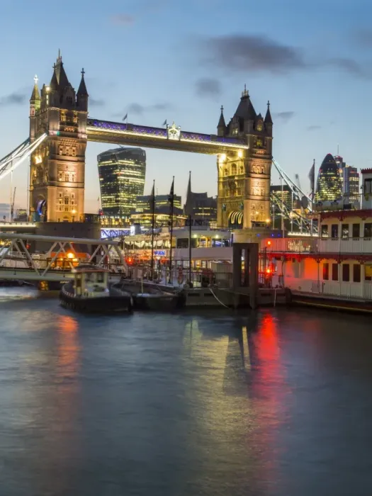 Framed Print : Tower Bridge, River Thames and City twilight, London, England, United Kingdom, Europe Framed Print : Tower Bridge, River Thames and City twilight, London, England, United Kingdom, Europe
