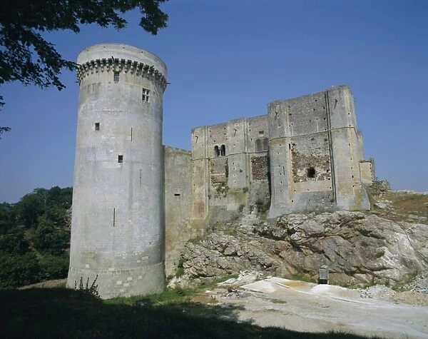 Tower and keep of the castle at Falaise, birthplace of William the Conqueror