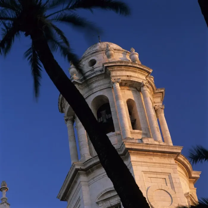 Framed Print : Detail of tower of Catedral Nueva, Cadiz, Andalucia, Spain, Europe Framed Print : Detail of tower of Catedral Nueva, Cadiz, Andalucia, Spain, Europe