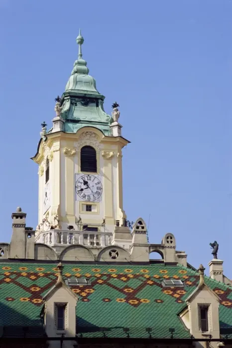 Framed Print : Tower and decorated roof of the Old Town Hall Framed Print : Tower and decorated roof of the Old Town Hall