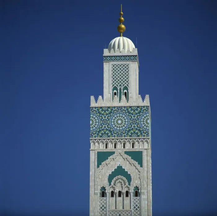 Framed Print : The tower of the Hassan II Mosque Framed Print : The tower of the Hassan II Mosque