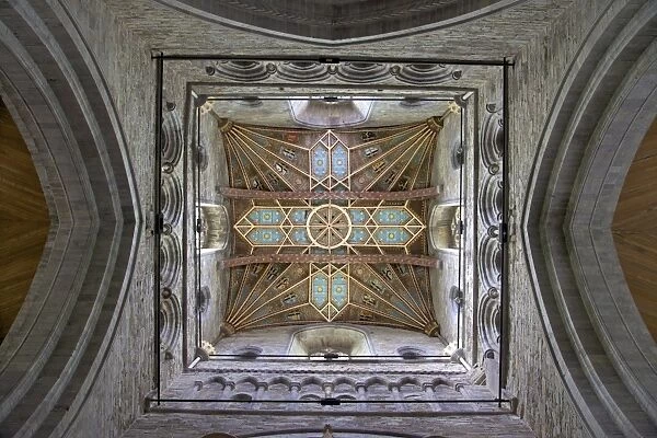 Tower lantern ceiling, St. Davids Cathedral, Pembrokeshire National Park