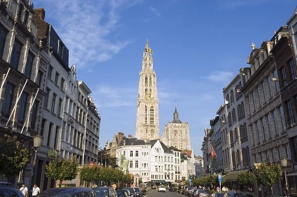 Tower of Onze Lieve Vrouwekathedraal, built between 1352 and 1521, Antwerp
