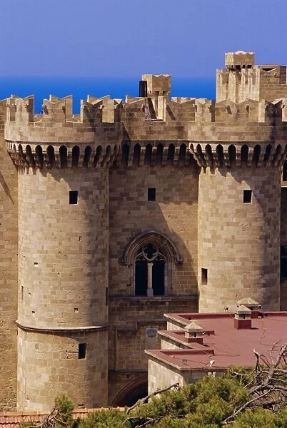 Towers of the Palace of the Grand Masters dating from medieval times