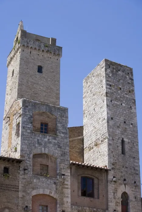 Framed Print : Towers in San Gimignano, Tuscany, Italy
