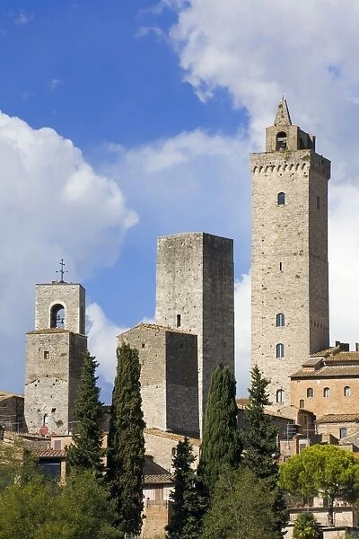 Towers of San Gimignano, UNESCO World Heritage Site, Tuscany, Italy, Europe
