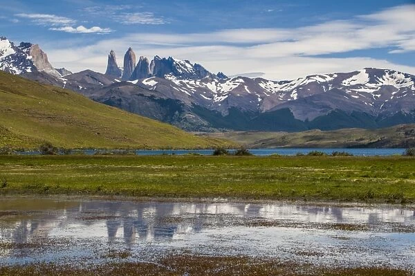 The towers of the Torres del Paine National Park, Patagonia, Chile, South America