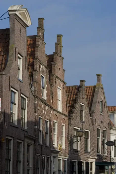 Framed Print : Town gables, Edam, Netherlands, Europe Framed Print : Town gables, Edam, Netherlands, Europe