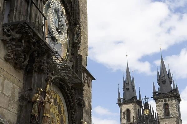 Town Hall Clock (Astronomical clock), Church of Our Lady before Tyn, Old Town Square