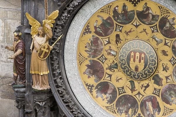 Town Hall Clock (Astronomical clock), Old Town Square, Old Town, Prague