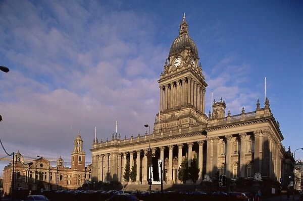 Town Hall, a grand Victorian building on The Headrow, Leeds, Yorkshire