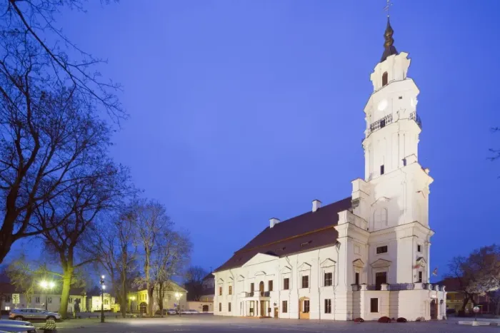 Framed Print : Town Hall of Kaunas, Kaunas, Lithuania, Europe Framed Print : Town Hall of Kaunas, Kaunas, Lithuania, Europe