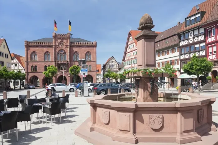 Framed Print : Town hall and market place, Tauberbischofsheim, Taubertal Valley, Main Tauber District, Baden Wurttemberg, Germany, Europe Framed Print : Town hall and market place, Tauberbischofsheim, Taubertal Valley, Main Tauber District, Baden Wurttemberg, Germany, Europe